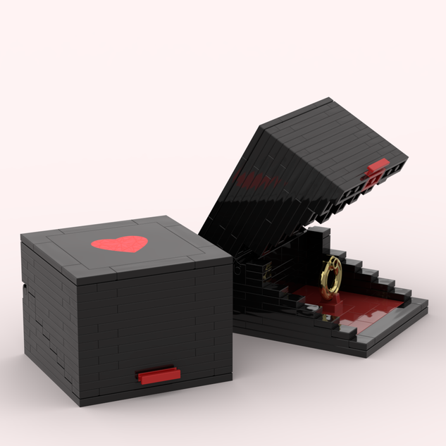 Lego engagement ring clearance box