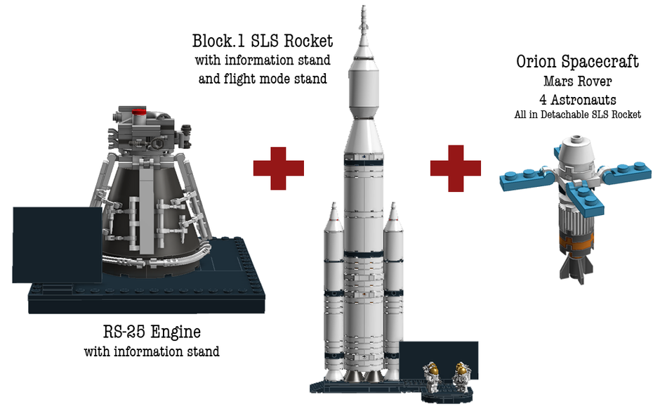 Lego space best sale launch system