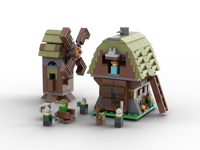 Lego castle mill village best sale raid 7189