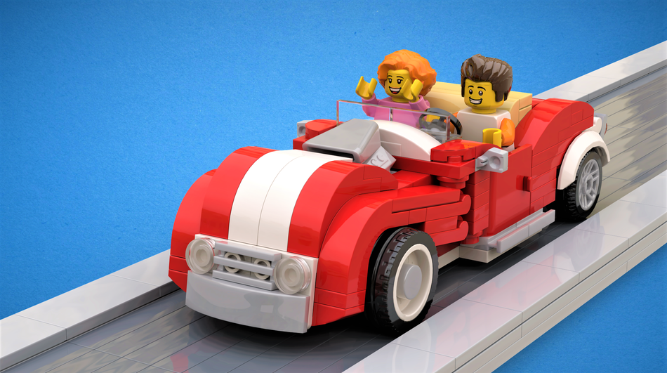 Lego classic hot sale red car