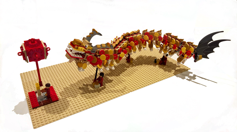 lego chinese new year dragon