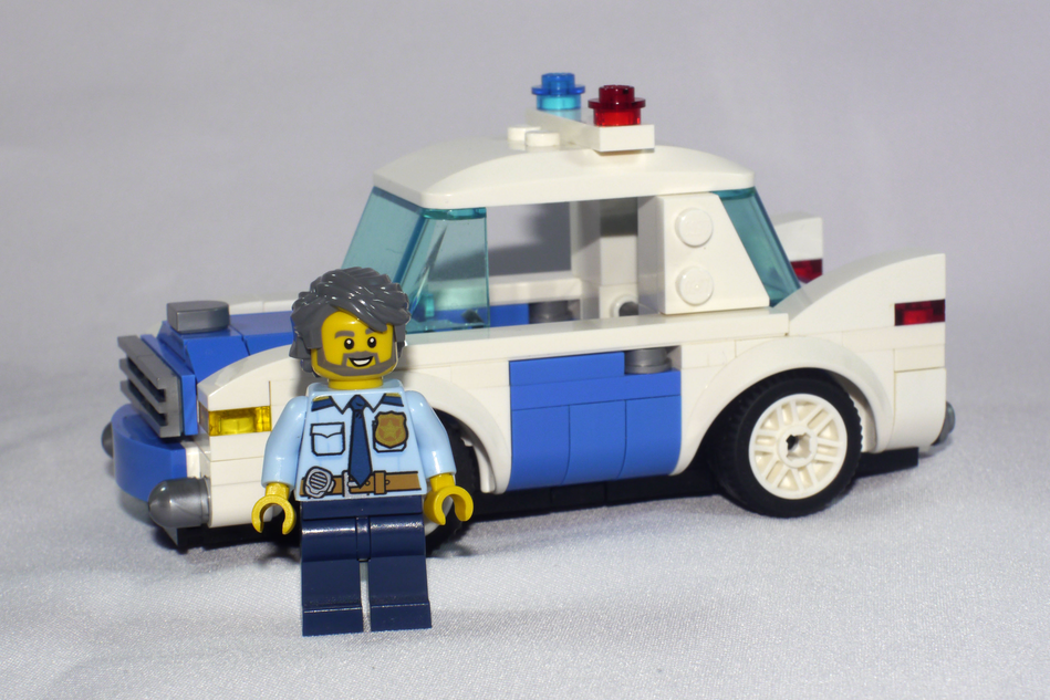 Lego mini best sale police car