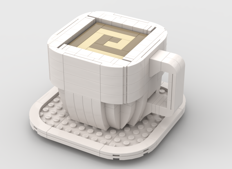 Lego coffee cup piece sale