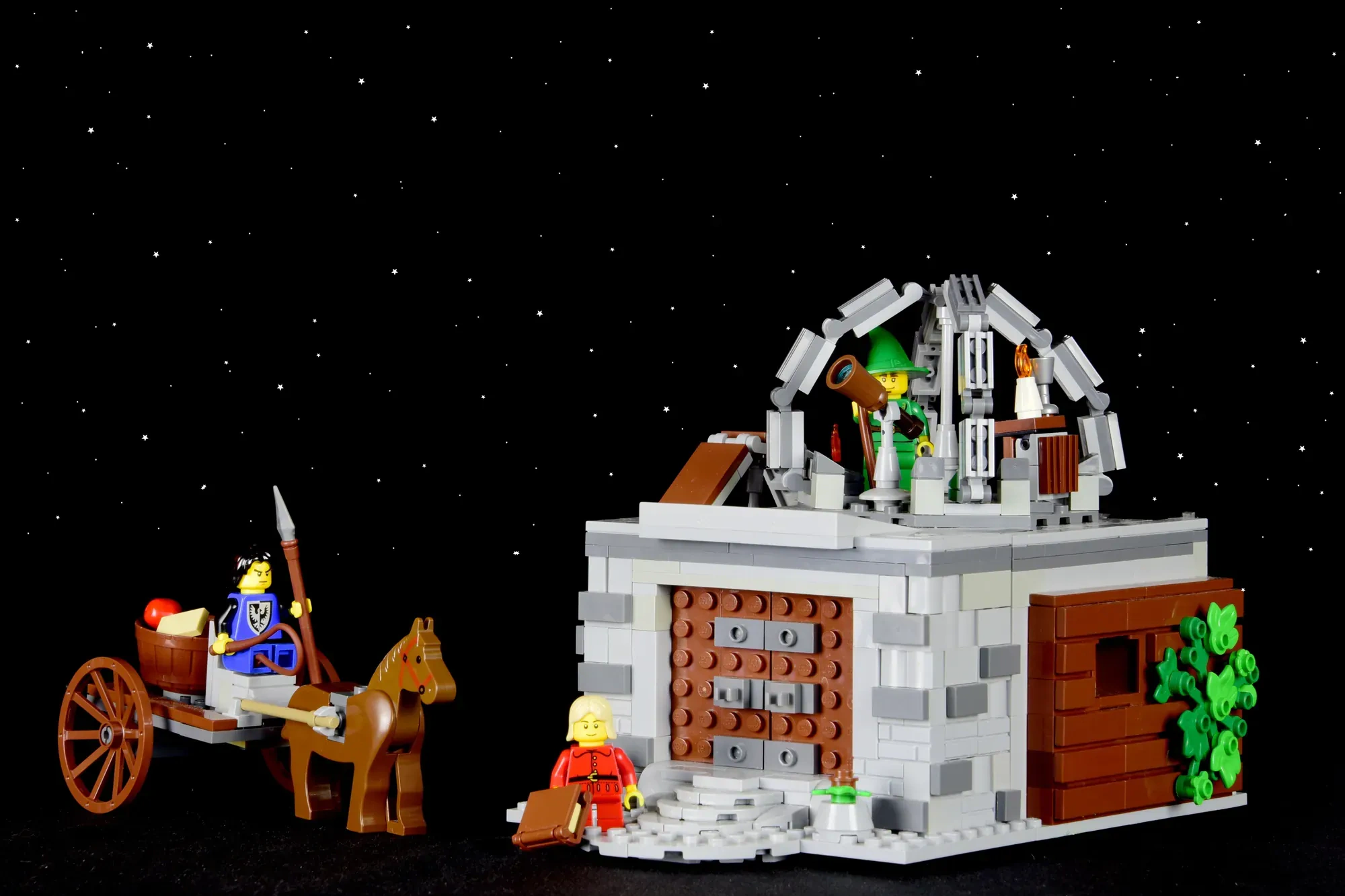 WORKING Medieval Wizard's Observatory | LEGO® Ideas