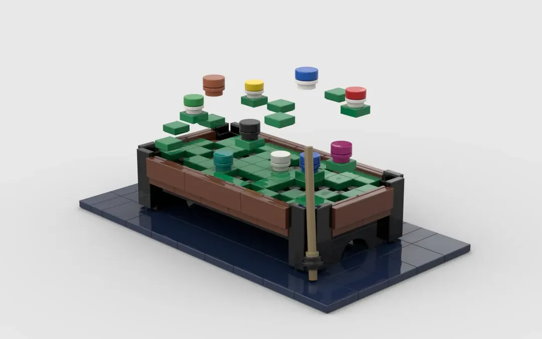 Lego snooker sales table