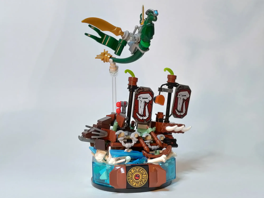 LEGO IDEAS 90th Anniversary Castle Theme Celebrations Tiny Troll Warship