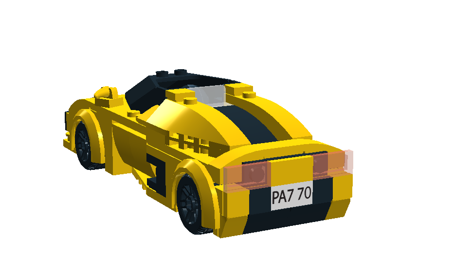 Lego yellow best sale race car