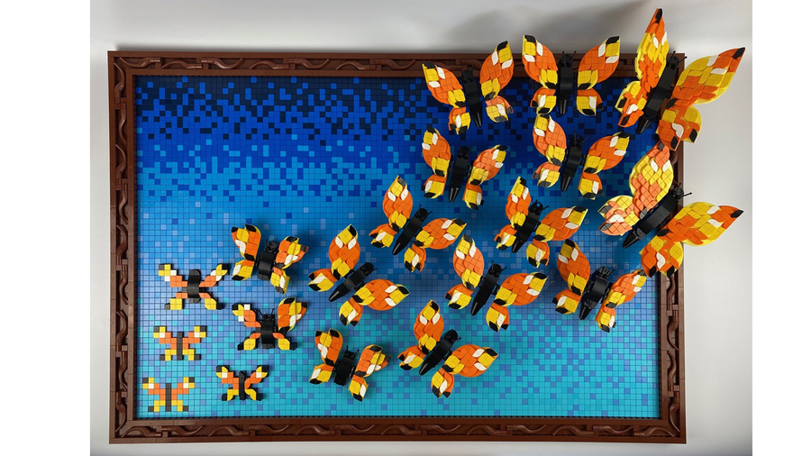 Art with online lego