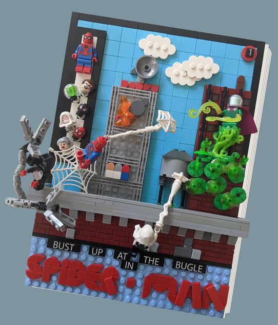 LEGO IDEAS Your friendly neighborhood comic book hero BRICK Bust Up at the Bugle