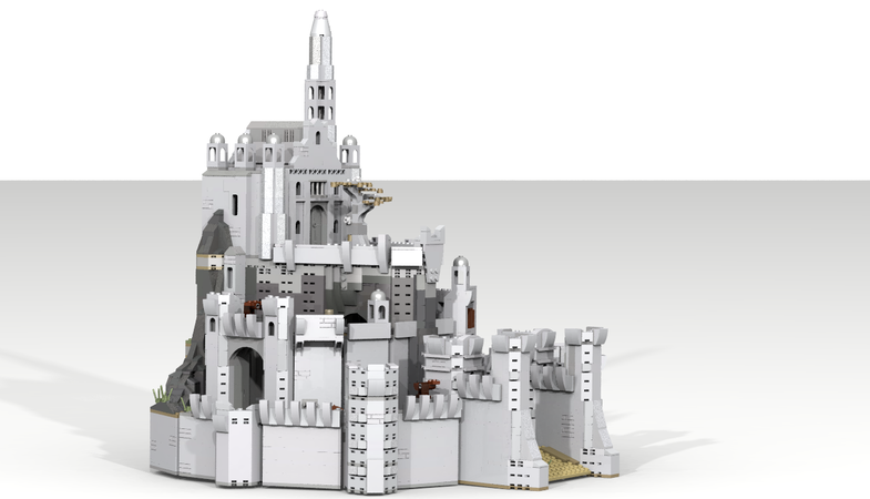 lego minas tirith moc