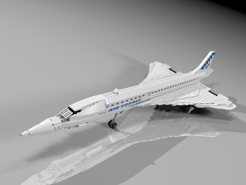 LEGO MOC Concorde Air France/British Airways (Lego mini) by DoubleBU