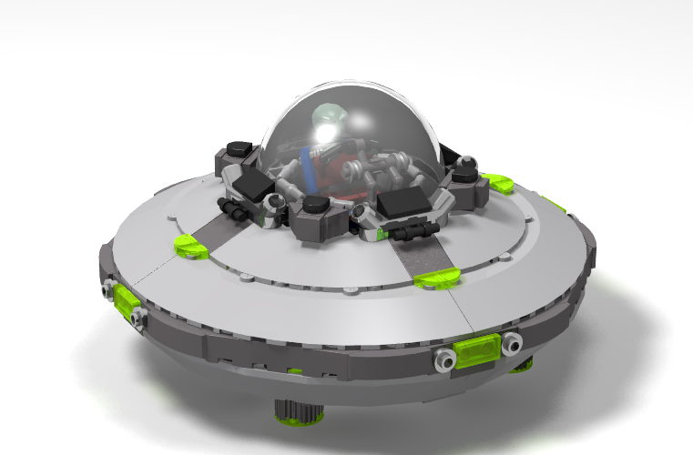 Lego flying sales saucer