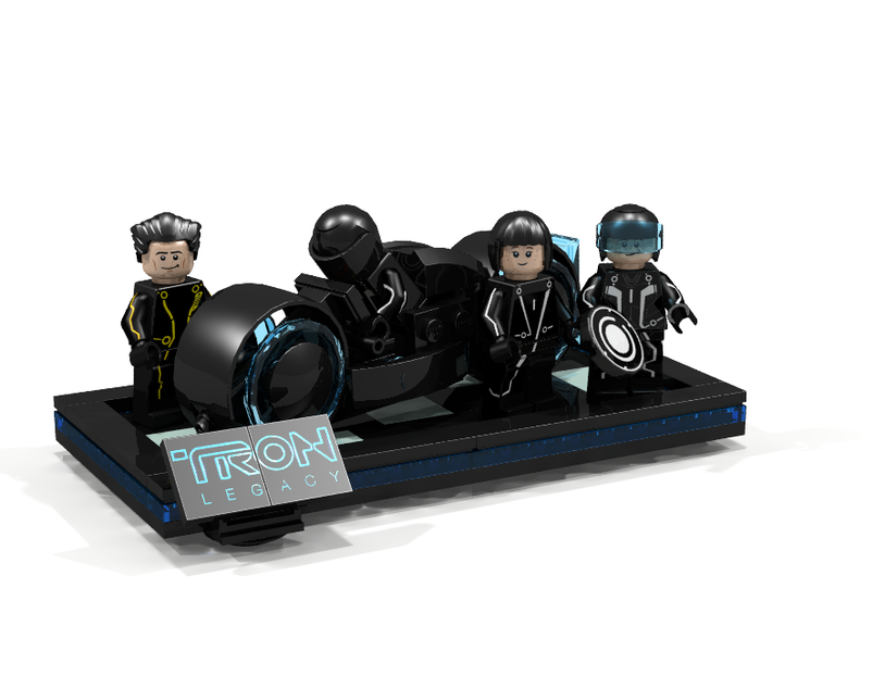 LEGO IDEAS Tron Legacy Light Cycle including Sam Flynn Quorra and Clu