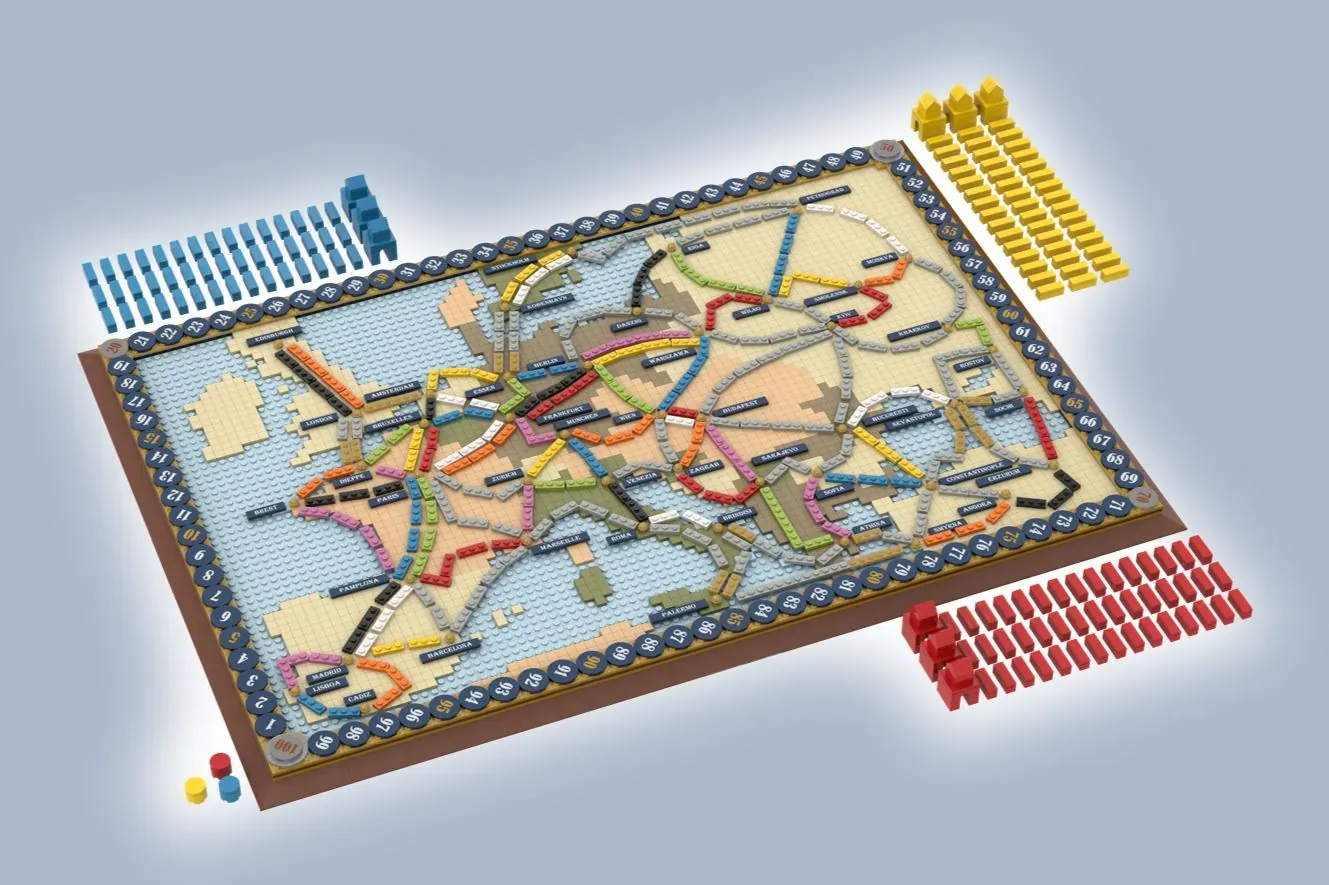 Ticket to Ride из Лего - Настольные игры: Nастольный Blog - Всё о  настольных играх на русском языке