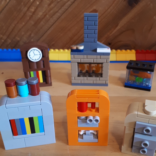 LEGO IDEAS Around The House Micro Furniture Not to scale