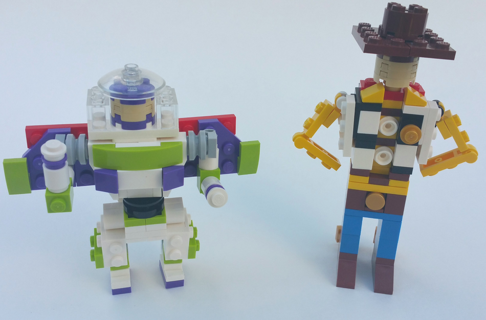 Buzz and hot sale woody lego