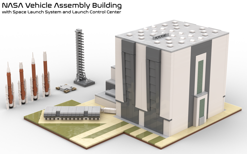 Lego Ideas Nasa Vehicle Assembly Building 1 900