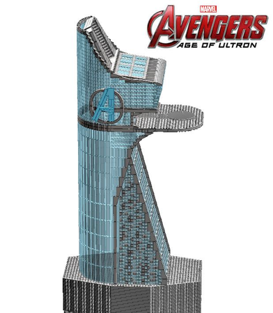 lego avengers tower 2019