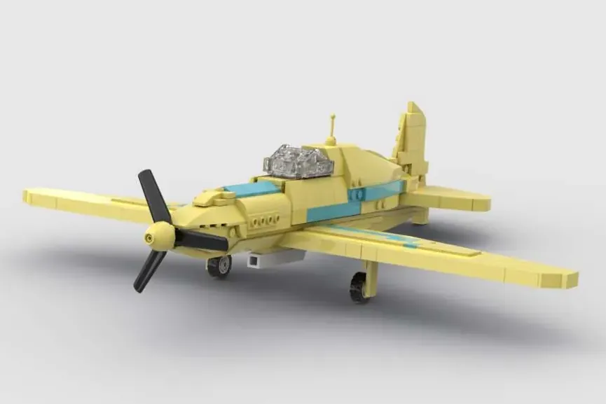 Yellow best sale lego plane