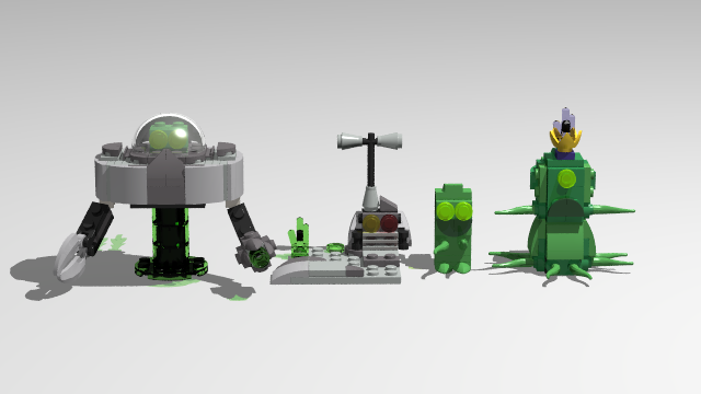 2008 lego aliens group