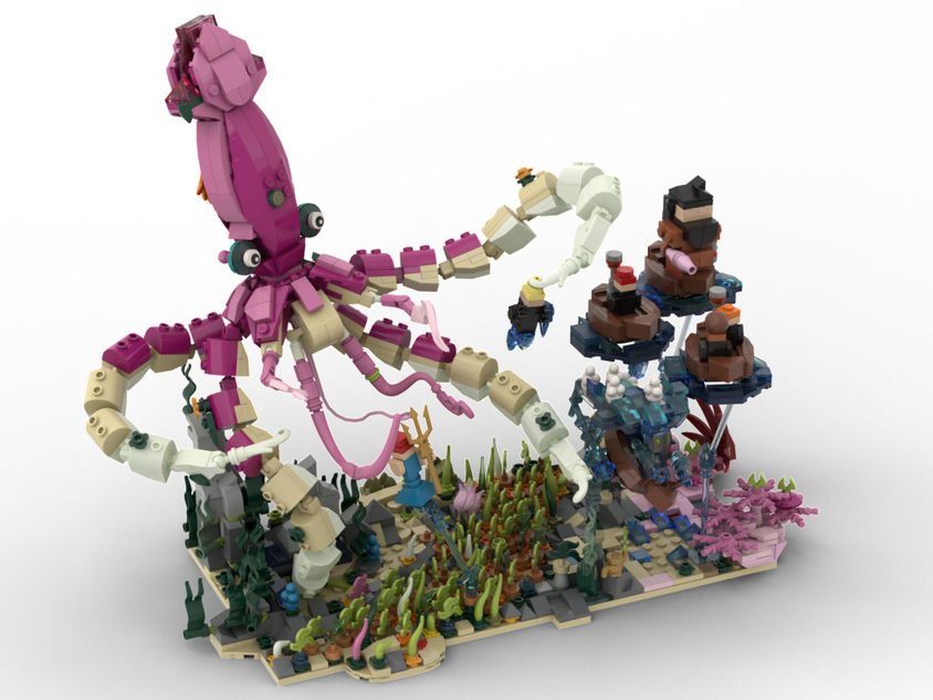 Lego giant hot sale squid