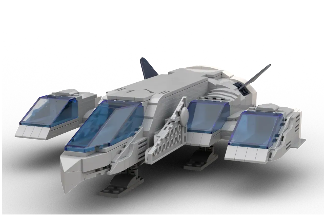 Vintage 1987 Kenner SilverHawks Maraj Vehicle Ship, (Mirage Maraj) AS