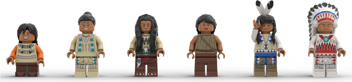 Lego native best sale american minifigures