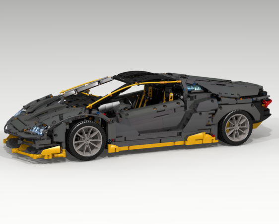 lamborghini made out of legos