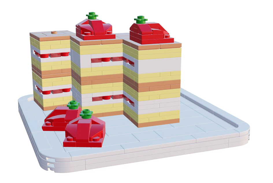 LEGO Strawberry Cheesecake