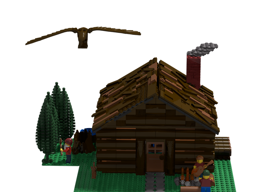 Lego best sale log house