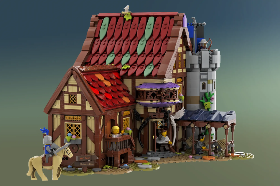 Lego store guarded inn