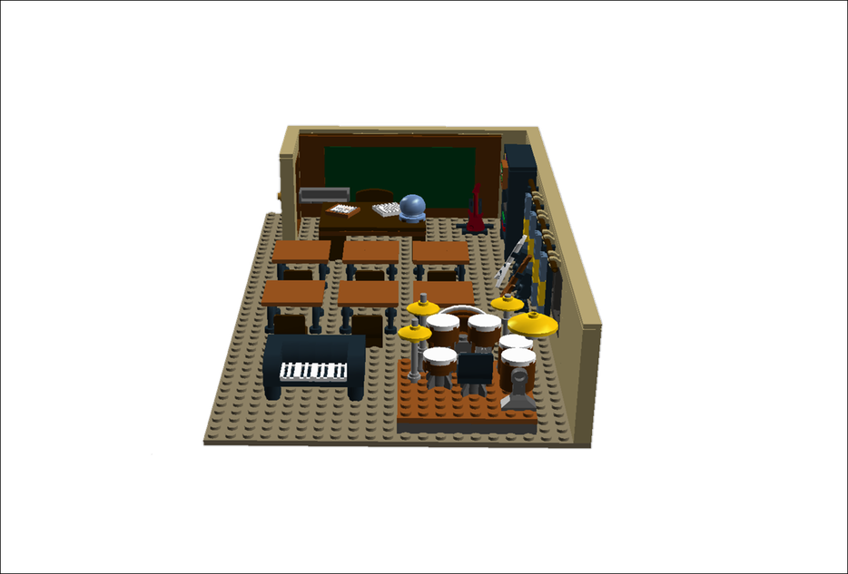 LEGO IDEAS School of Rock Classroom