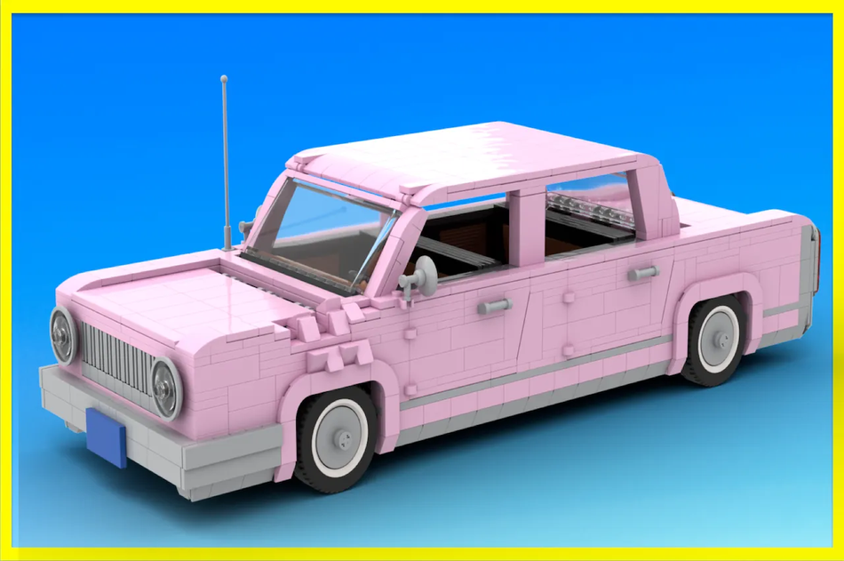 Lego cheap pink car