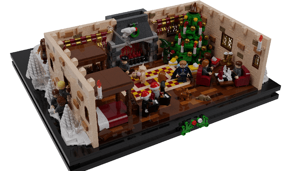 LEGO IDEAS Recreating a Magical Harry Potter Holiday Scene A