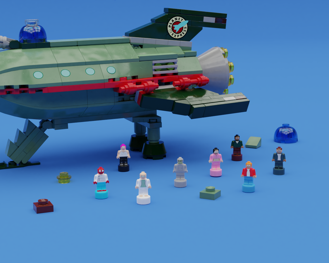 Lego store futurama ship