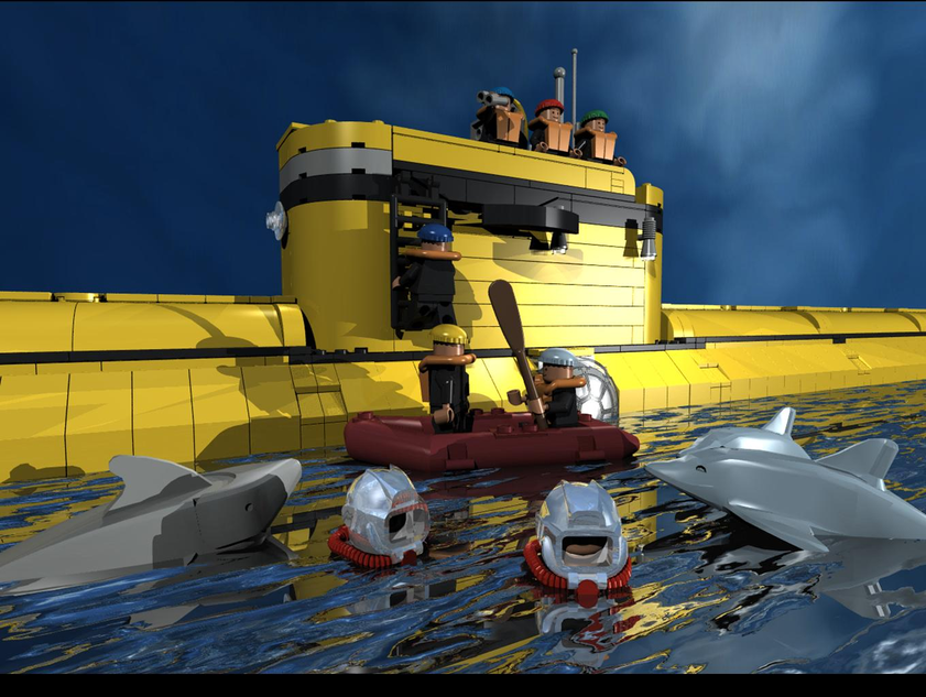 Submarine lego on sale