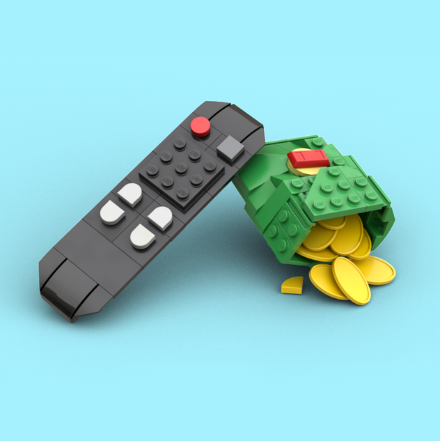 Lego tv remote sale