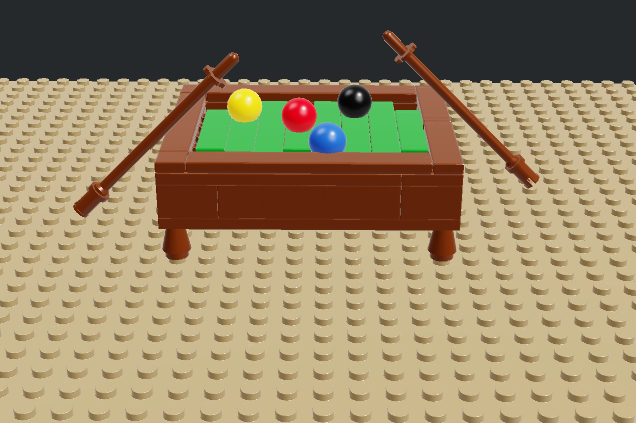 Lego snooker online table