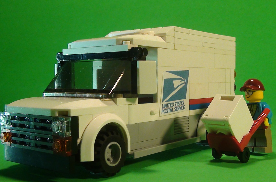 Lego city mail discount truck