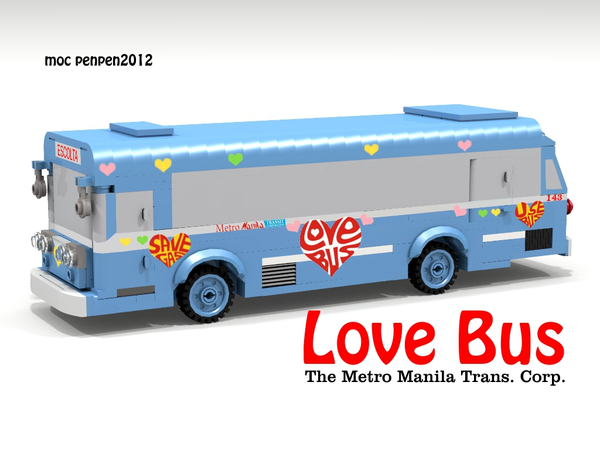 hearts lego bus