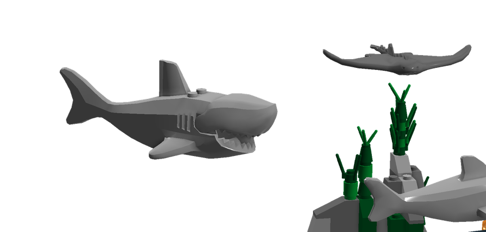 Lego discount giant shark