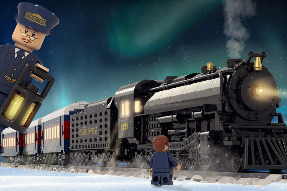 Top 36+ imagen lego polar express train