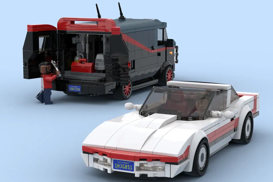 Lego corvette online motorized