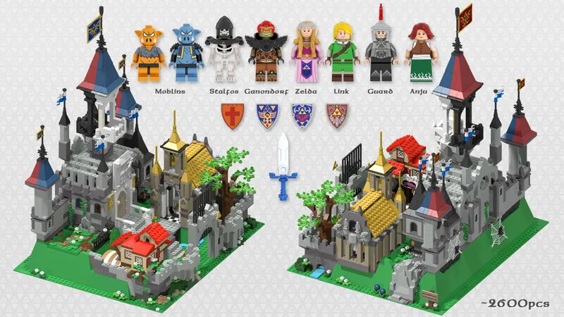 New Lego Hyrule Castle The Legend of Zelda Set (Lego Ideas) 