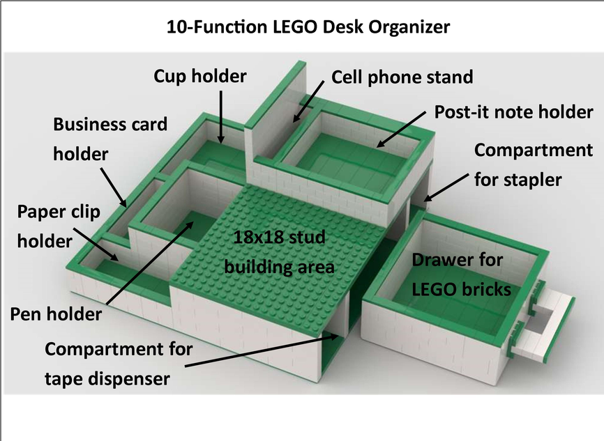 Lego Desk Organizer : 5 Steps - Instructables