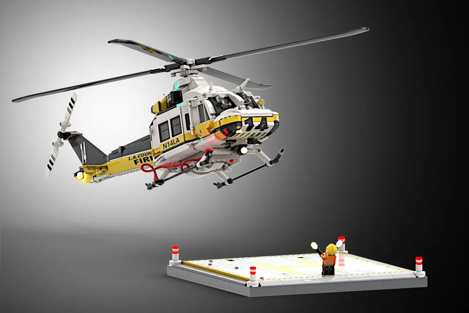 LEGO IDEAS Bell 412 LA County Fire Edition