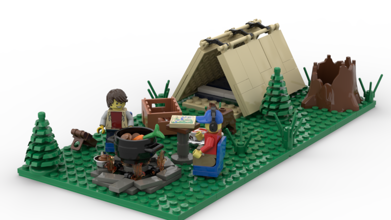 Lego set sale camping