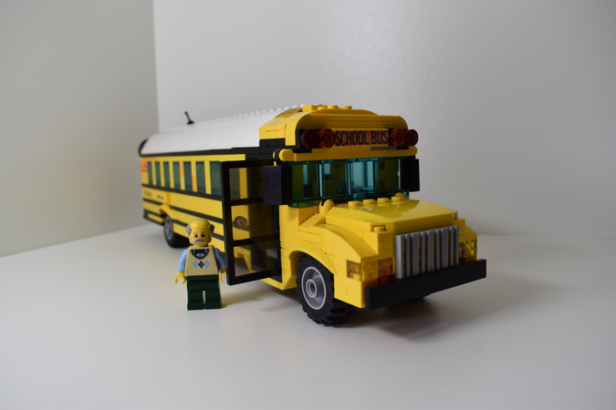 lego yellow school bus