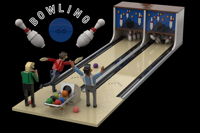 lego bowling alley