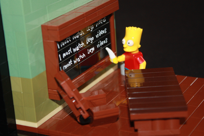 lego simpsons school